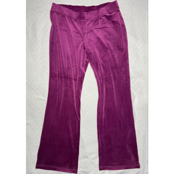 NWT Bling Juicy Couture Violet Sunset Purple Velour Tracksuit Size Large Glam - Picture 8 of 12